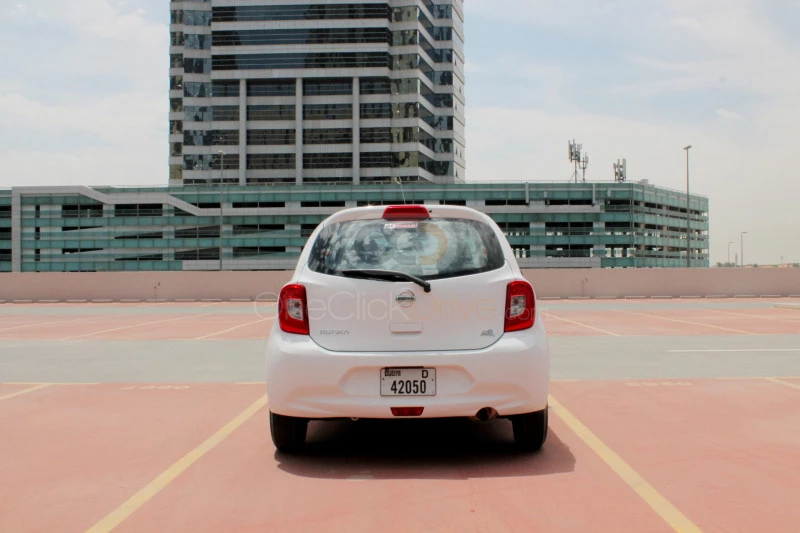 Blanco Nissan Micra 2020 for rent in Dubai 5